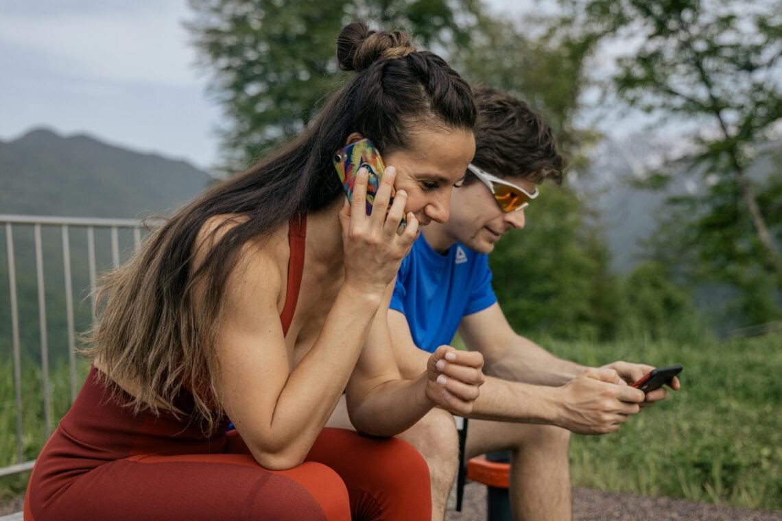 A Woman using her Smartphone