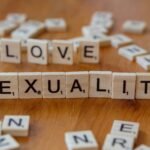 Love and Sexuality Concept with Letter Tiles